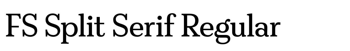 FS Split Serif Regular